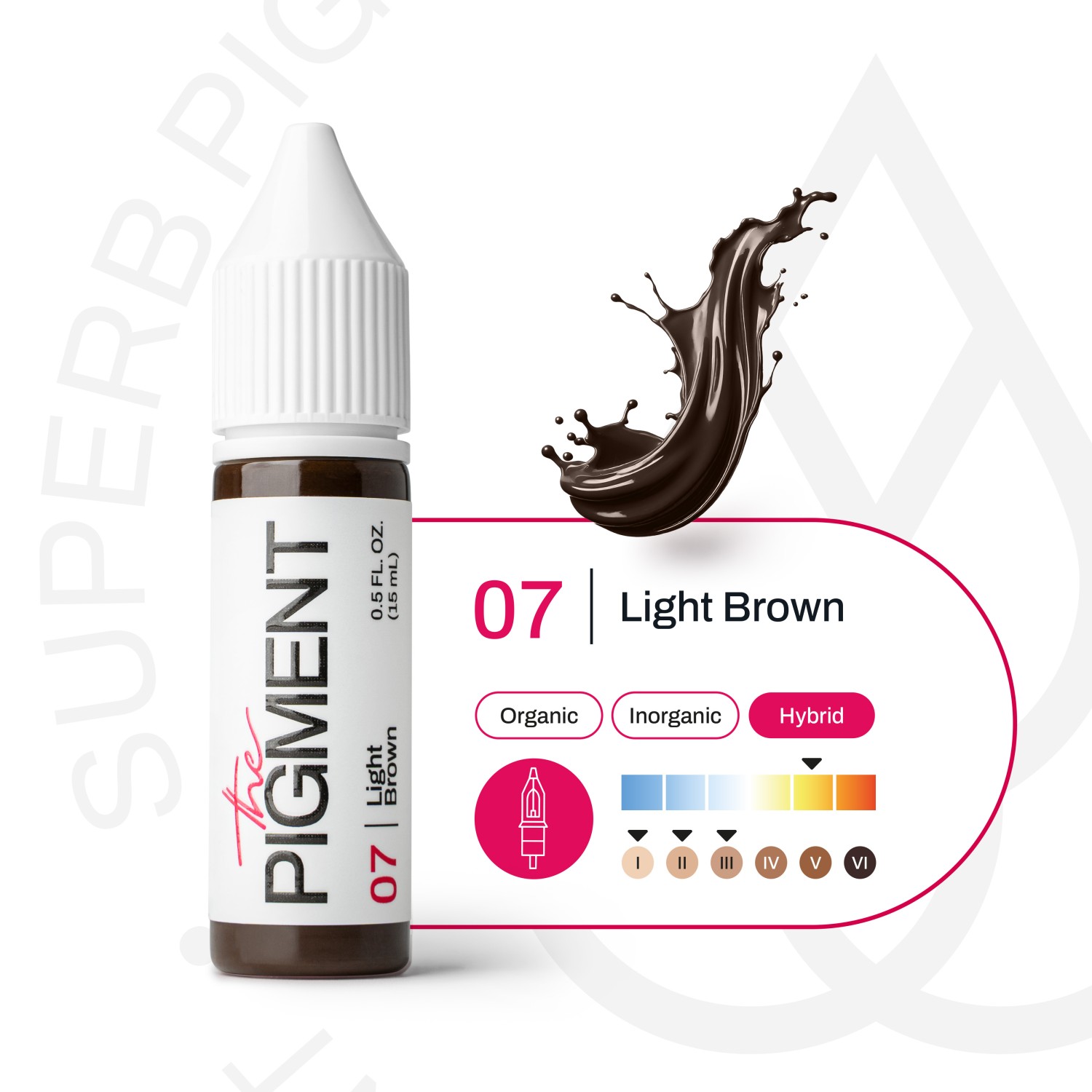 THE PIGMENT წარბის პიგმენტი Light Brown 15 მლ.